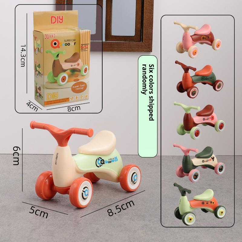 1 個シミュレーションミニかわいい子供用バランスカー四輪ベビ - Kids Toys Scooter のレビューと価格