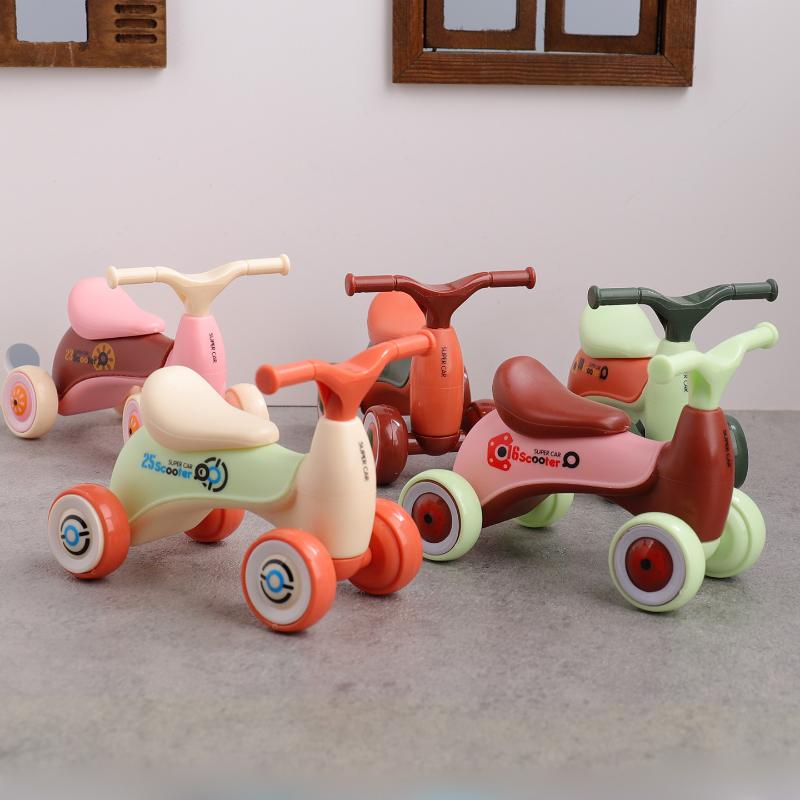 1 個シミュレーションミニかわいい子供用バランスカー四輪ベビ - Kids Toys Scooter のレビューと価格