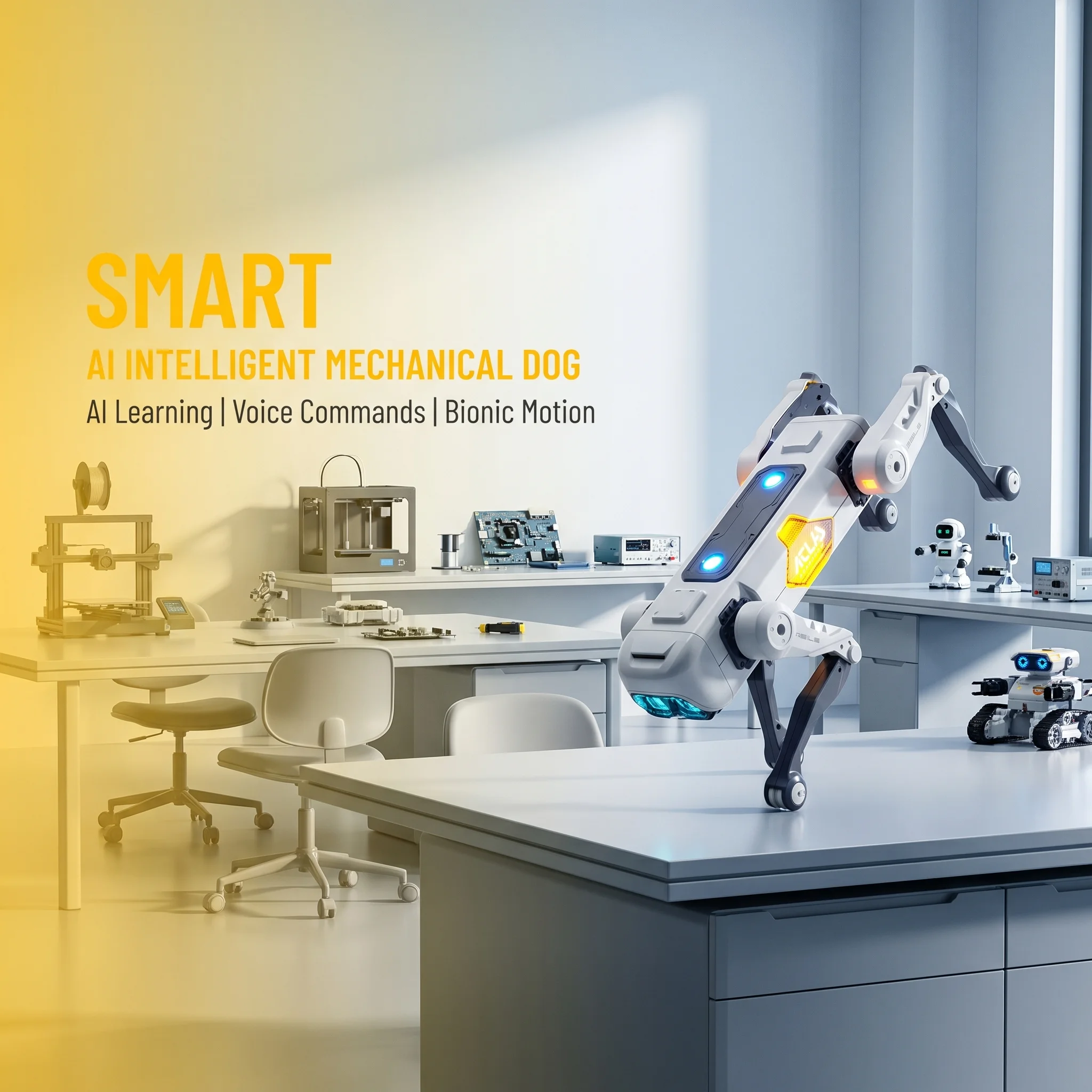 AIスマートロボット犬、音声＆アプリ制御、プログラミング、ダ - Kids Toys Animal のレビューと価格