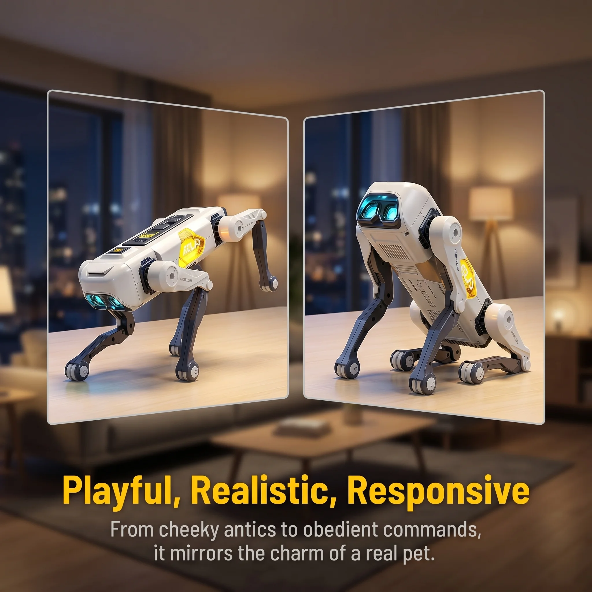 AIスマートロボット犬、音声＆アプリ制御、プログラミング、ダ - Kids Toys Animal のレビューと価格