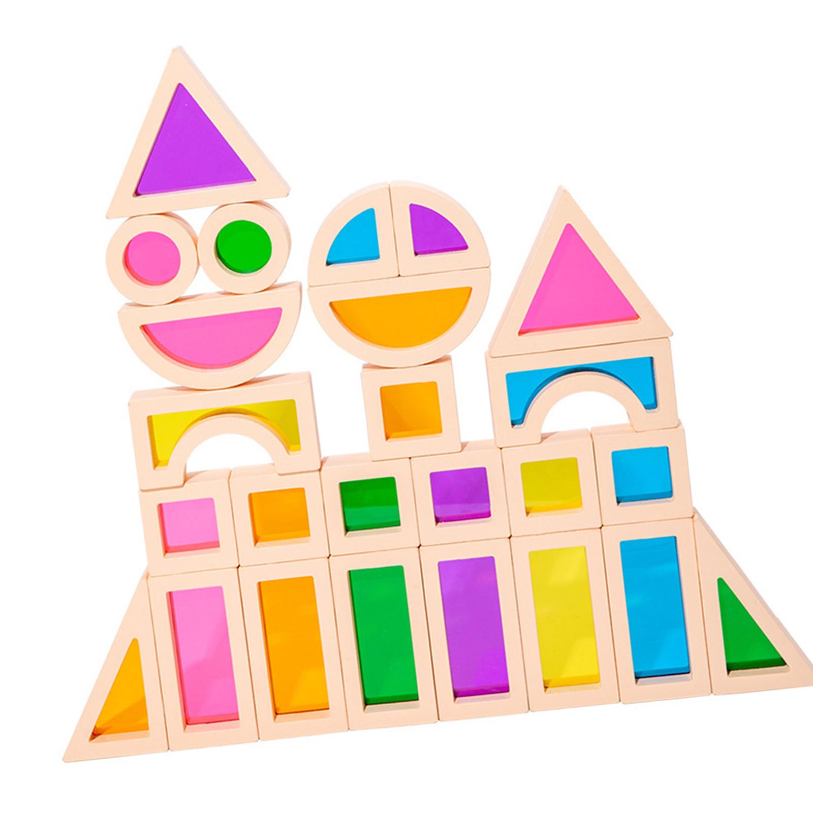 25ピース積み重ね積み木教育玩具親子ゲーム用 - Wooden Blocks Stacking のレビューと価格