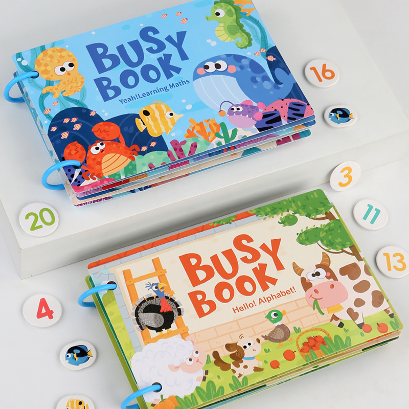 モンテッソーリ-赤ちゃんのための本,赤ちゃんのためのゲーム, - Kids Toys 2 Year Old のレビューと価格