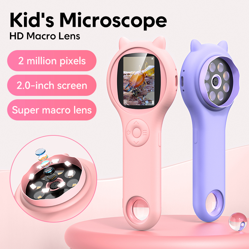 ミニ子供光学顕微鏡写真とビデオ機能 500X 顕微鏡世界を観 - Kids Toys Videos のレビューと価格