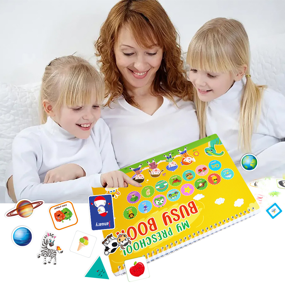 子供のためのビジーブック,ステッカー付きの2〜5歳の子供のた - Kids Toys Now のレビューと価格