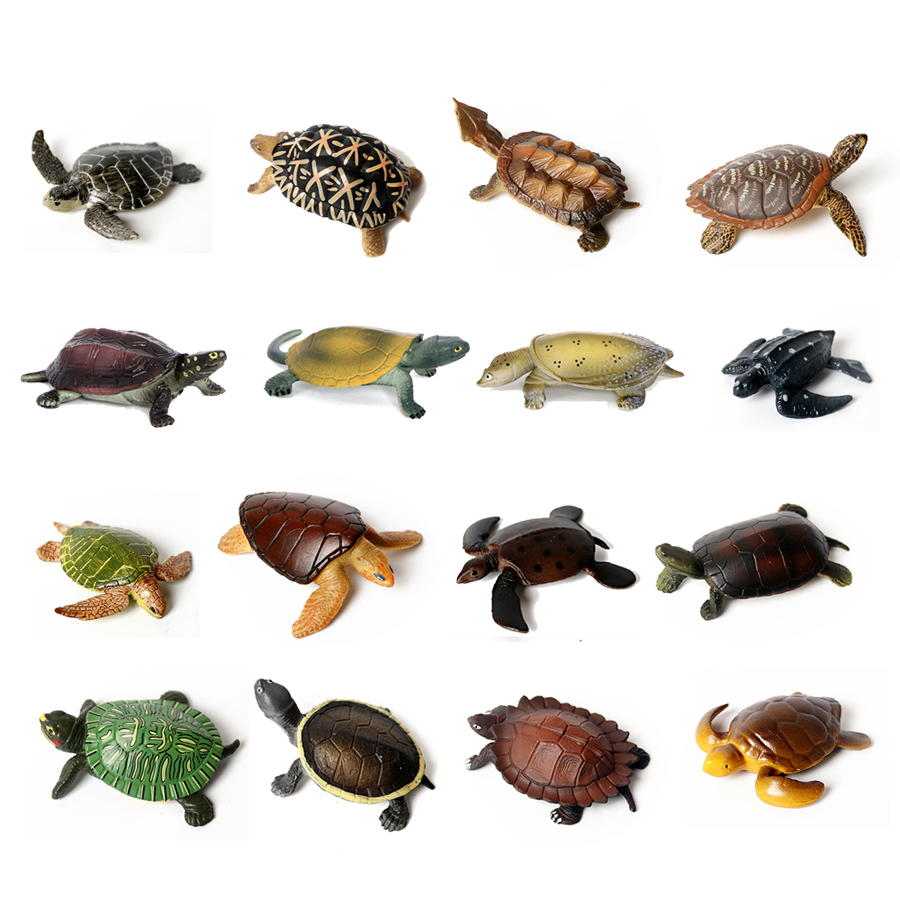 リアルなミニチュア潜水艦海タートルモデル、海の動物亀の置物、 - Kids Toys Under 1 Year のレビューと価格